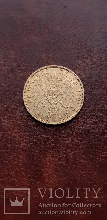 Золото 20 марок Гессен 1901, numer zdjęcia 8