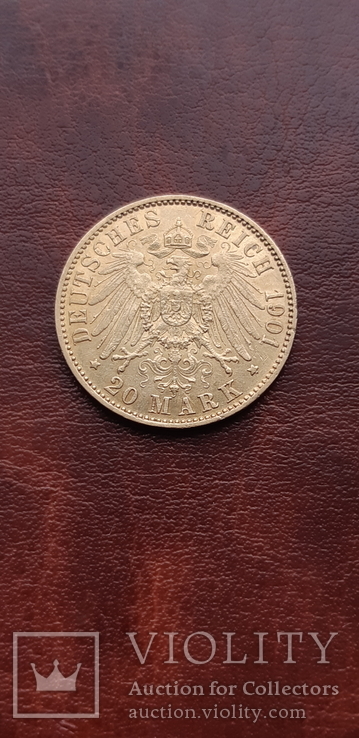 Золото 20 марок Гессен 1901, фото №9