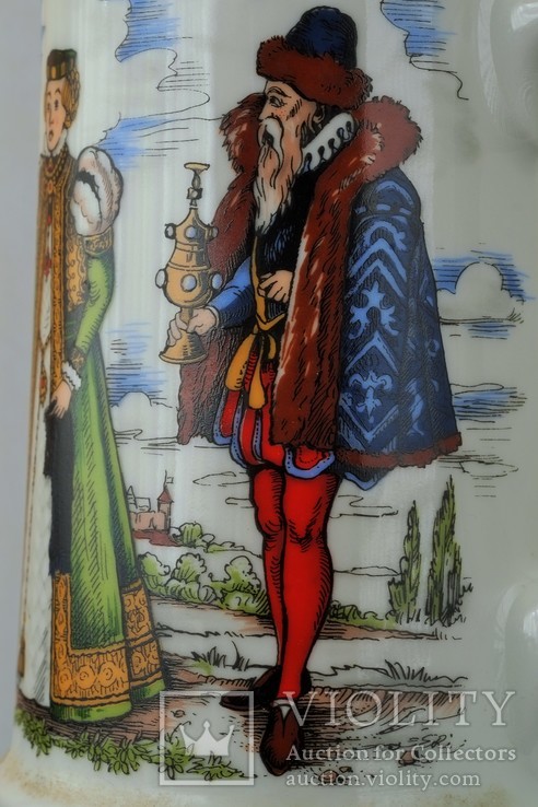 Коллекционная пивная кружка Средневековая Бавария, фото №5
