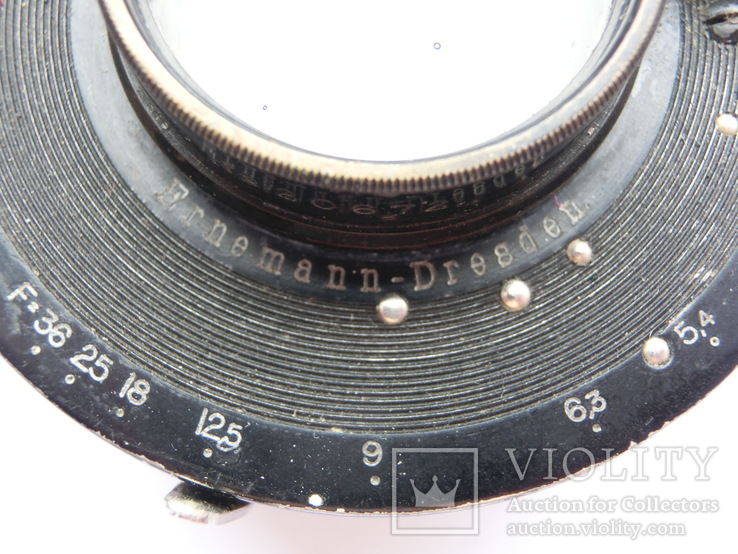 Объектив Ernemann Doppel 1=5.4 № 1 a F = 150mm., фото №4