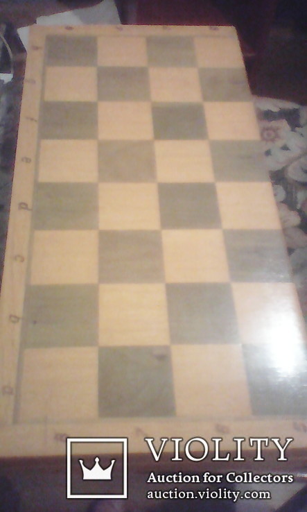 Шахматы, дерево, СССР. Размер доски: 44х44, фото №5