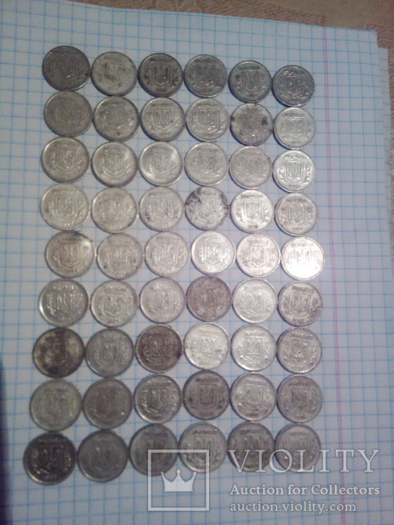 2 копейки 1993-1994 год 54 монеты, аллюминий.