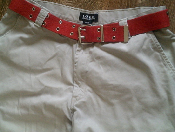 L.O.G.G. - фирменные плотные штаны с ремнем, photo number 9