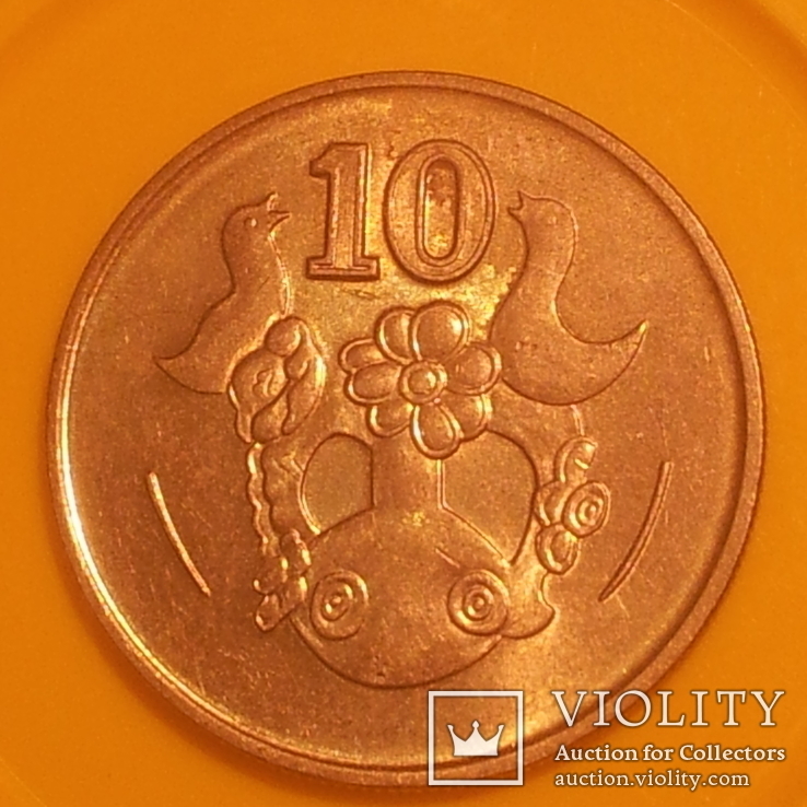 Кіпр 10 центів, 1998, фото №2