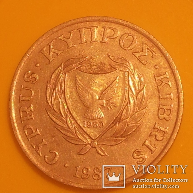 Кіпр 5 центів, 1987, фото №3