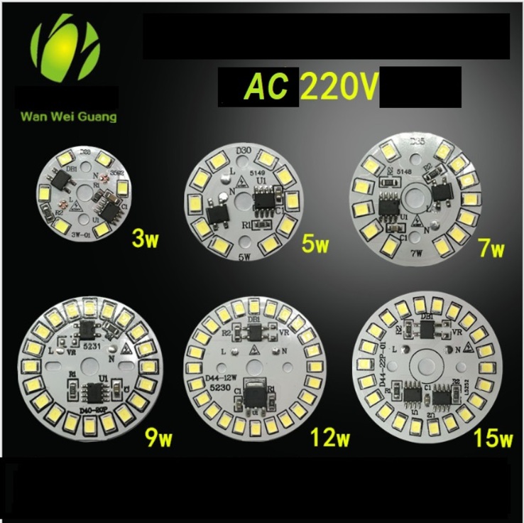 Светодиод LED матрица SMD2835 прожектор лампа 15W Smart IC 220v 15вт