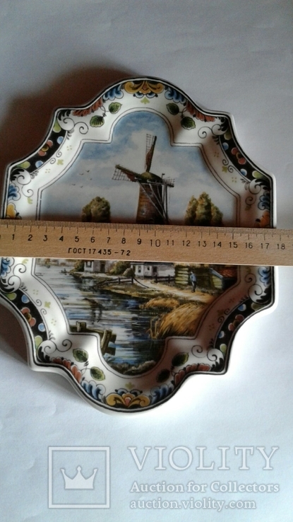 Фарфоровая настенная тарелка. Голландия., фото №7