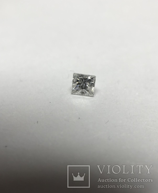 Бриллиант природный 0,10 карат качество 3/3 огранка квадрат принцесса П-65, фото №7