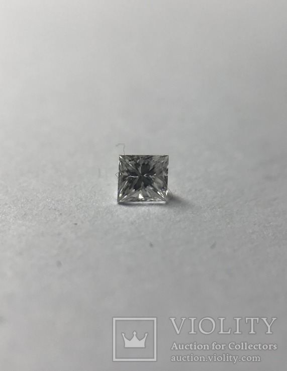 Бриллиант природный 0,10 карат качество 3/3 огранка квадрат принцесса П-65, фото №9