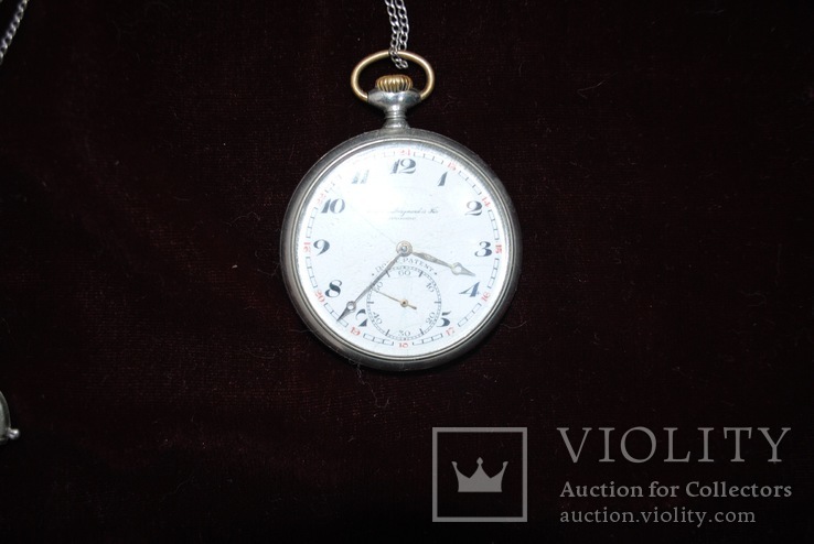 Серебряные карманные часы Doxa 1906, фото №3