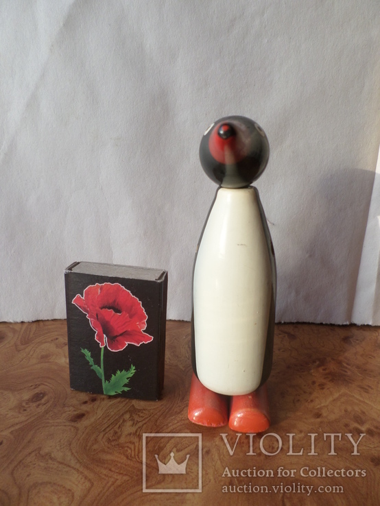 Пингвинчик из дерева времен СССР., фото №2