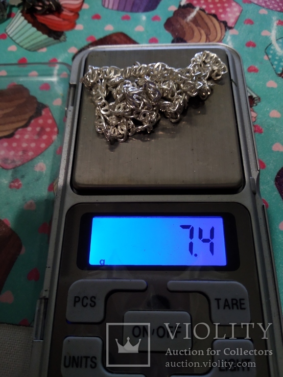 Цепочка серебро 7,4 грамм, 925 проба, фото №6