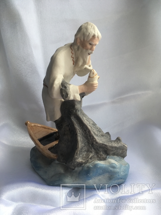 Старик рыбак и золотая рыбка Артель Керамик, фото №5