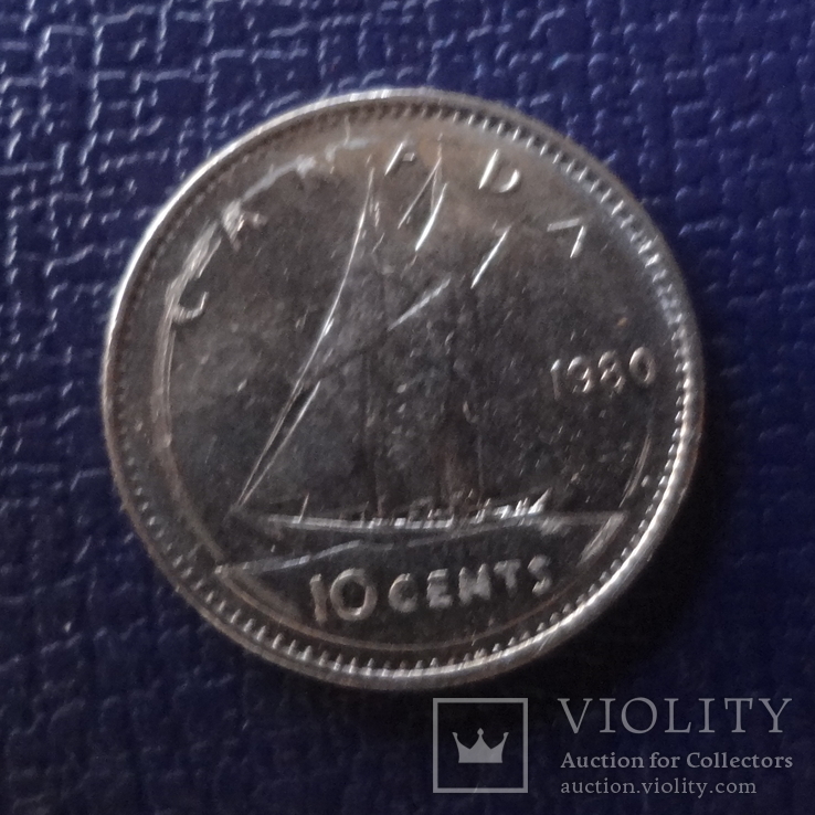 10  центов  1980  Канада   (Г.4.63)~, фото №2