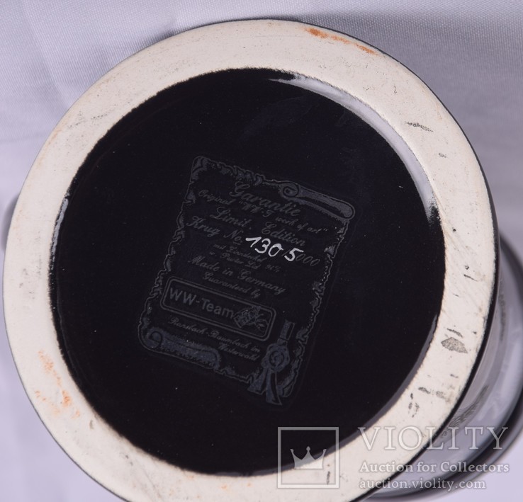 Коллекционная пивная кружка лимитированный выпуск Шлем Германия, фото №7