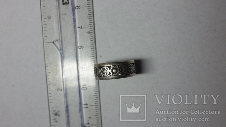 Кольцо серебрянное ажурное, фото №6