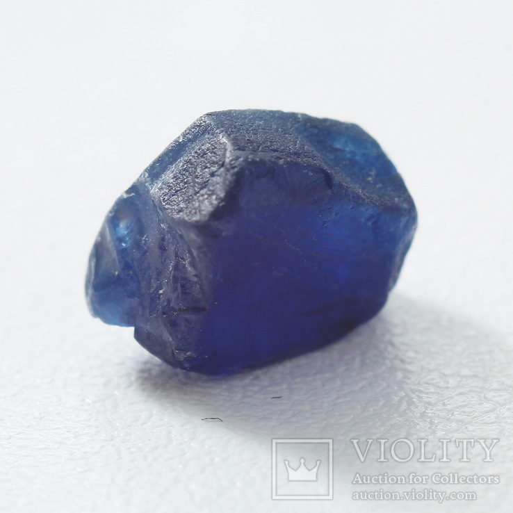 Глубоко синий кристалл сапфира Кашмир 5.15ст 10х7х4мм, фото №5