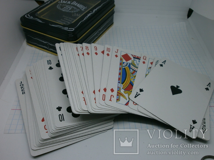 Колода карт в жестяной коробочке Jack Daniels. Покер, фото №8