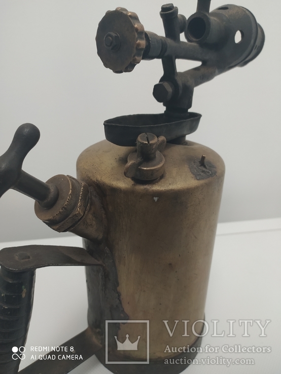 Старинная Немецкая паяльная лампа G.BARTHEL, фото №6