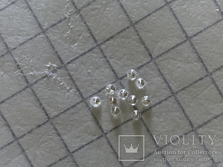 Природные бриллианты диаметр 1.2мм-10шт(3), фото №6