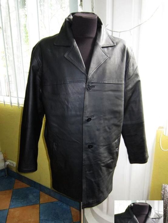 Классическая кожаная мужская куртка ROVER &amp; LAKES. Лот 594, фото №2
