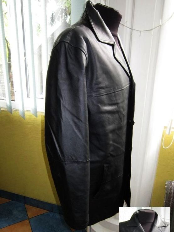 Классическая кожаная мужская куртка ROVER &amp; LAKES. Лот 594, фото №3