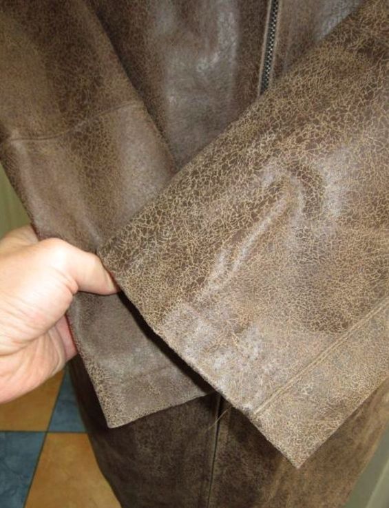 Оригинальная кожаная мужская куртка WEBPELZ. Германия. Лот 593, фото №7