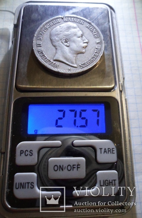 5 марок 1893 серебро 27,57 гр