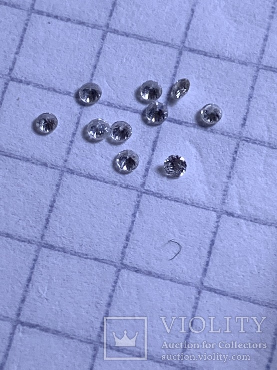 Природные бриллианты диаметр 1.4мм-10шт(4), фото №8