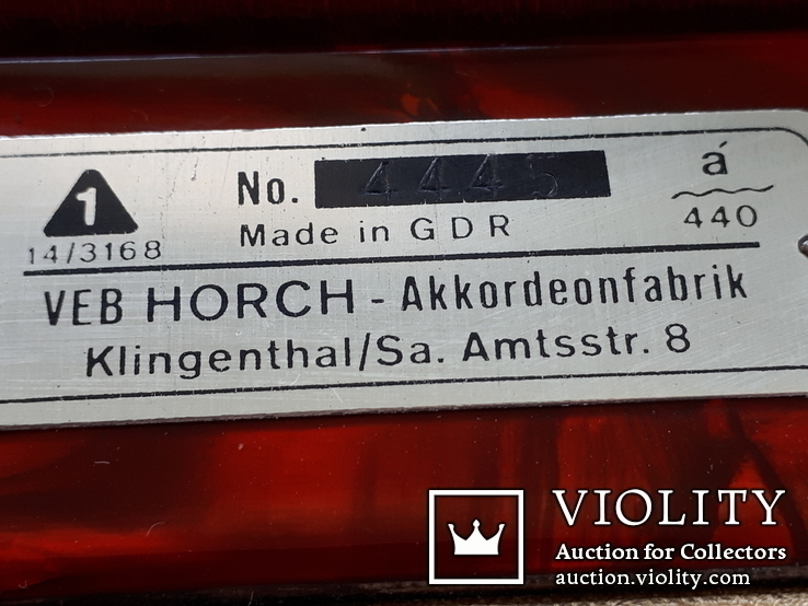 Концертный аккордеон HORCH de Lux,ГДР, 120 басов, 11 регистров, фото №8