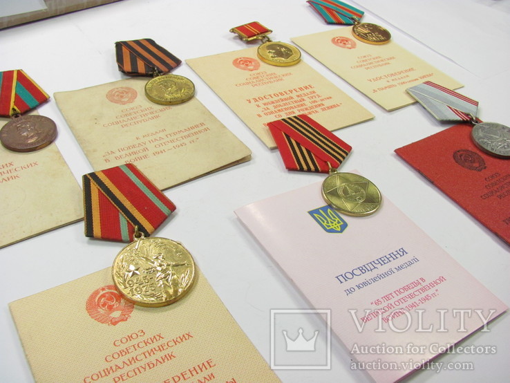 Комплект медалей и документов на железнодорожника, фото №3