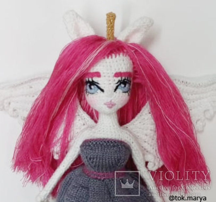 Авторская кукла ручная работа вязаная кукла crohet doll handmade, фото №2