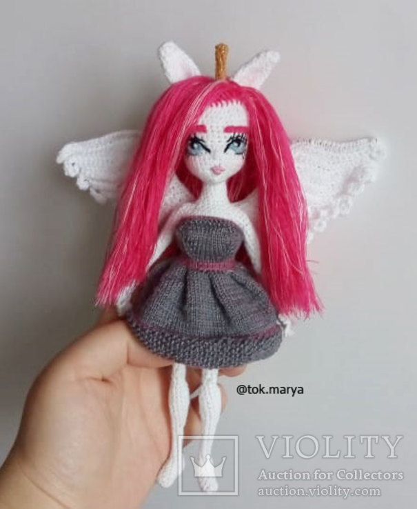 Авторская кукла ручная работа вязаная кукла crohet doll handmade, фото №3