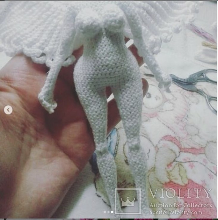 Авторская кукла ручная работа вязаная кукла crohet doll handmade, фото №8
