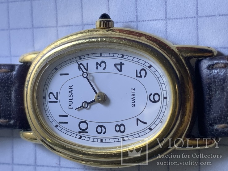 Позолоченые женские часы Часы Pulsar ( Seiko  ) Винтаж, фото №3