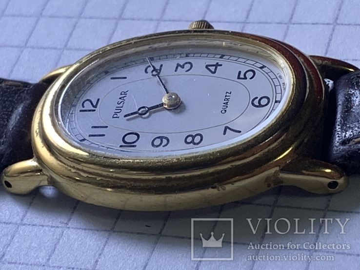 Позолоченые женские часы Часы Pulsar ( Seiko  ) Винтаж, фото №5