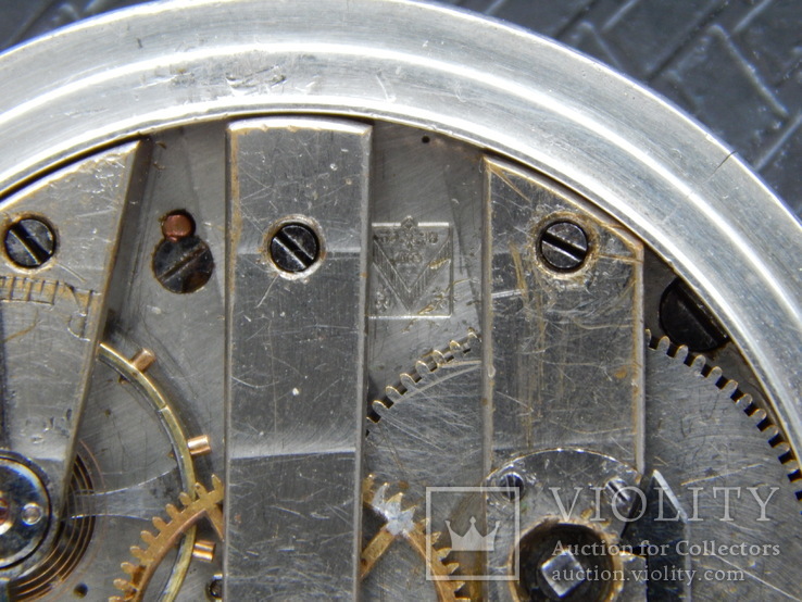 Карманные серебряные часы с механизмом Мозер, фото №8