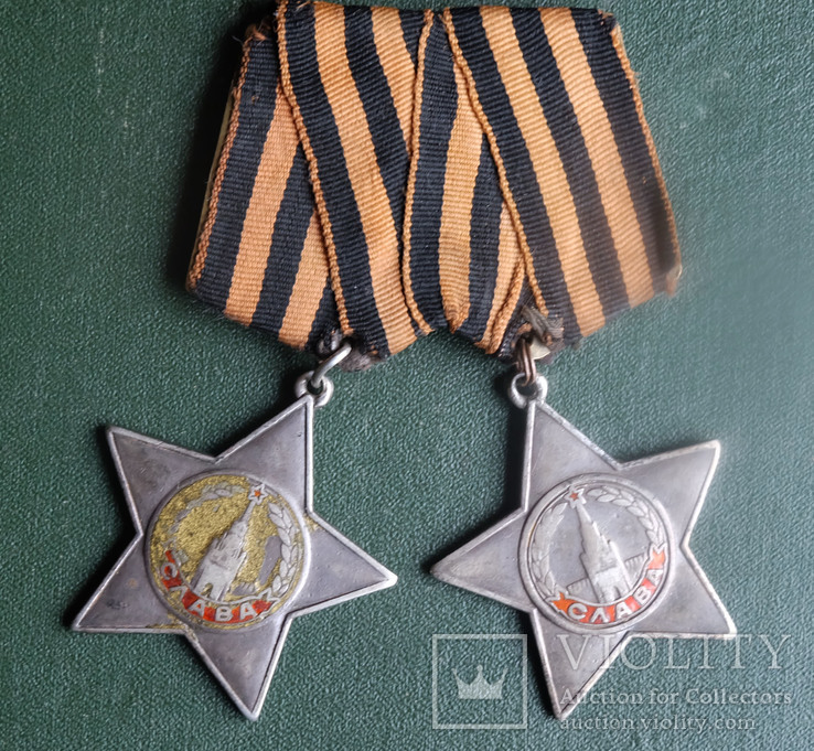 Два ордена "Слава" с документами., фото №8