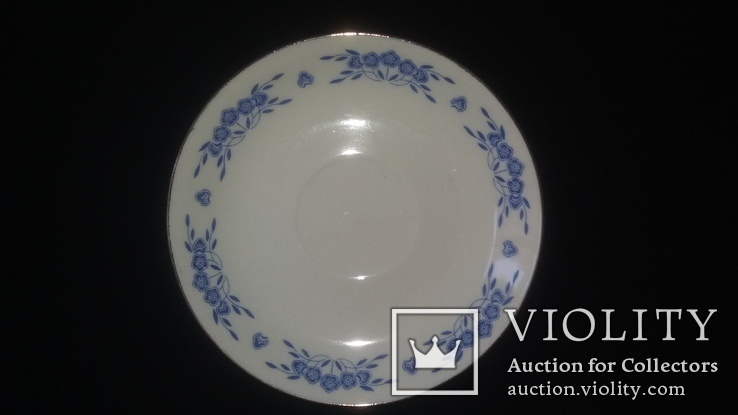 Чайная пара Hebei Porcelain китайский костяной фарфор 50х годов, фото №4