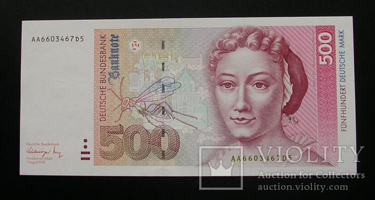Германия ФРГ 500 марок 1991 UNC Німеччина Germany, фото №2