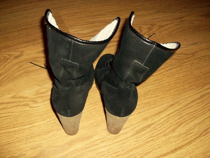 Замшевые зимние ботинки 38 р., photo number 4