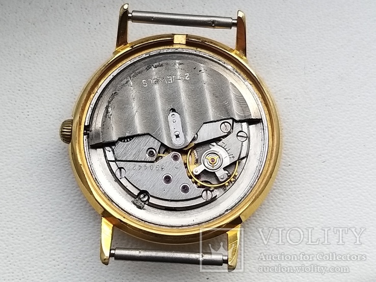 Часы Poljot de luxe automatic 29 jewels made in USSR.Полет позолота Au20, фото №3