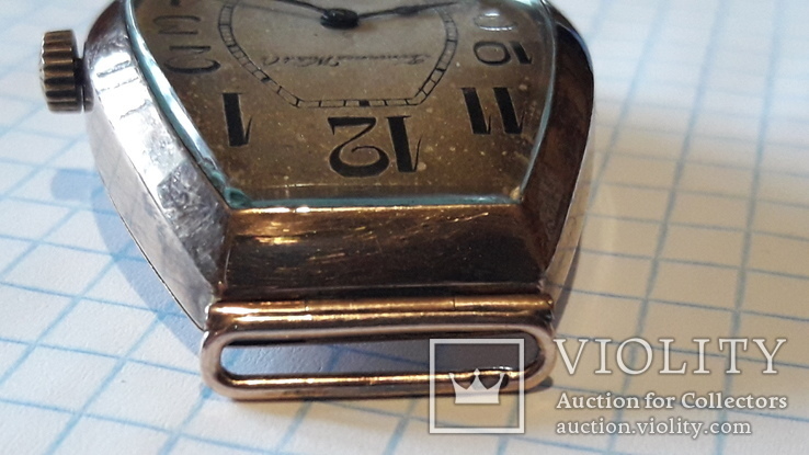 Золотые часы Швейцария Tavannes Wathc  Co, фото №7