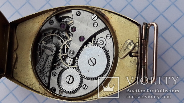 Золотые часы Швейцария Tavannes Wathc  Co, фото №12