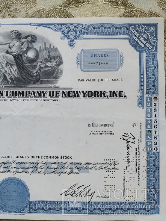 США акции, CONSOLIDATED EDISON COMPANY OF NEW YORK, INC 1965р №33, фото №4