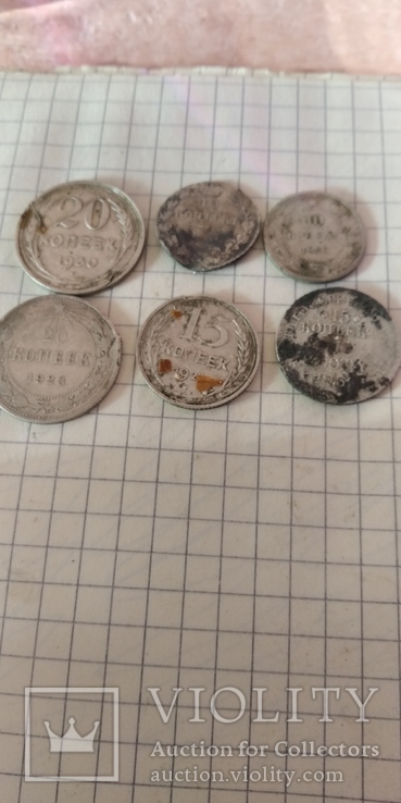 6 шт срібних монет, фото №2