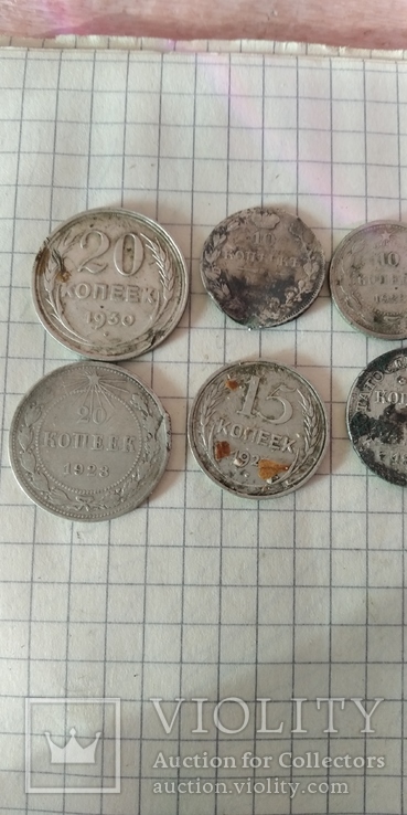 6 шт срібних монет, фото №5