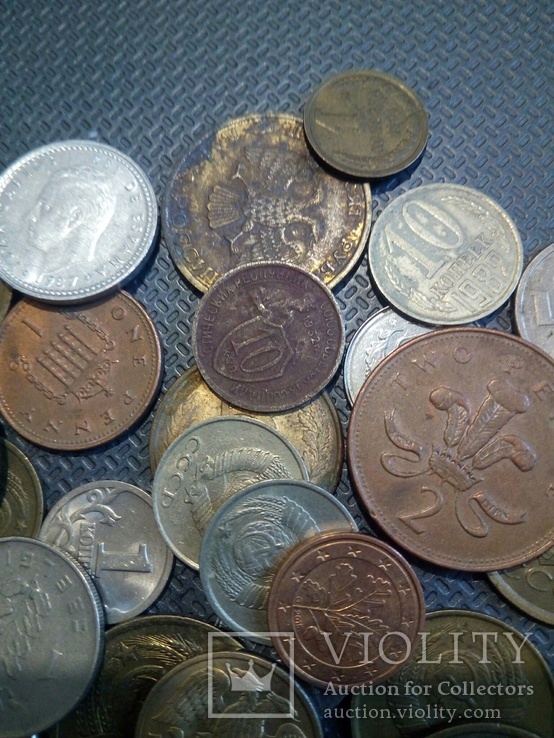 Монети мира, монети світу, лот монет 50шт, фото №3