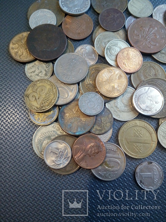 Монети мира, монети світу, лот монет 50шт, фото №5