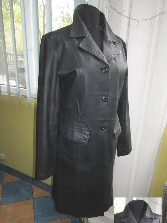 Стильная женская кожаная куртка - плащ CLOCKHOUSE, C&amp;A. Германия. Лот 591, фото №3